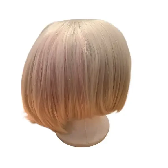 SIS HEAT RESTSTANT SYNTHETIC FIBER WHITE SHORT WIG - Picture 2 of 9